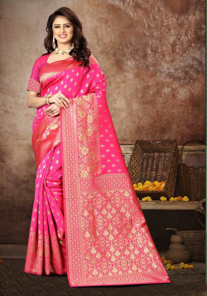Bridal Wedding Wear Latest Designer Heavy Bnarasi Silk Saree Collection 
